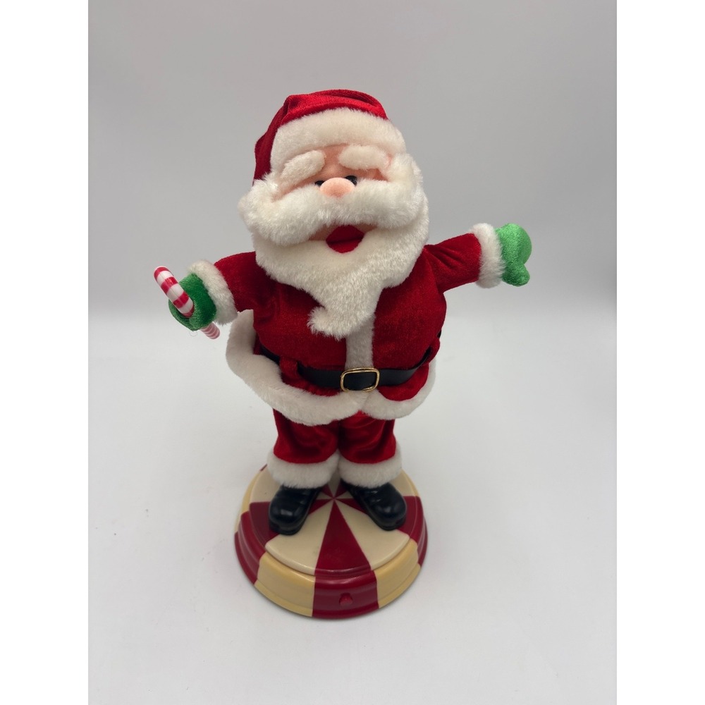 VINTAGE Gemmy Santa Animated Dancing "Are You Ready For This?" 12"